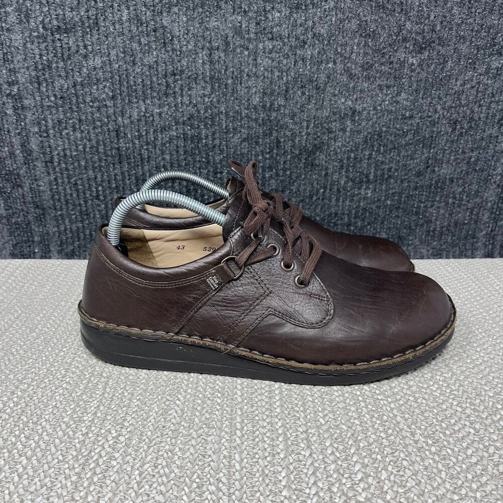 Finn Comfort Vaasa Brown Leather Lace Up Oxfords Shoes Orthopedic Mens 43 US 10